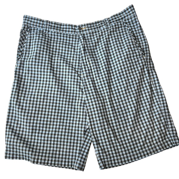 Tommy Bahama Size 36 Men's Shorts Blue Gingham Plaid - Picture 1 of 12